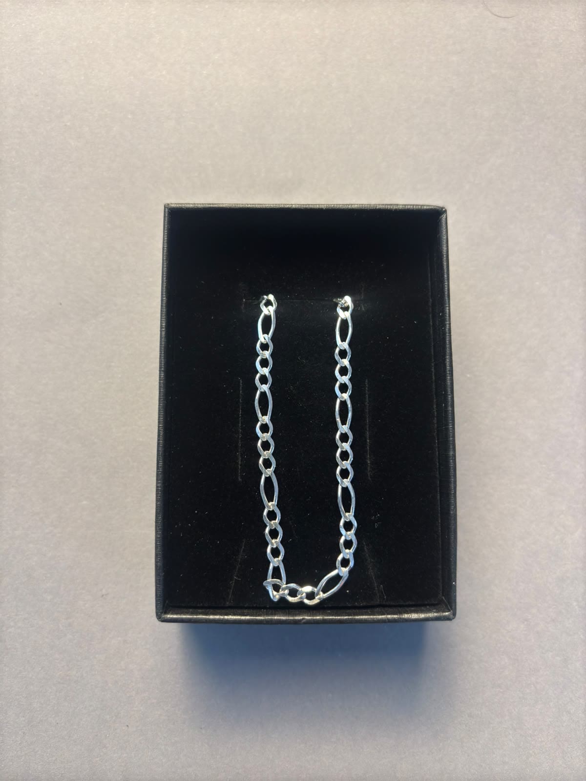 Cadena Figaro de Plata 50 cm
